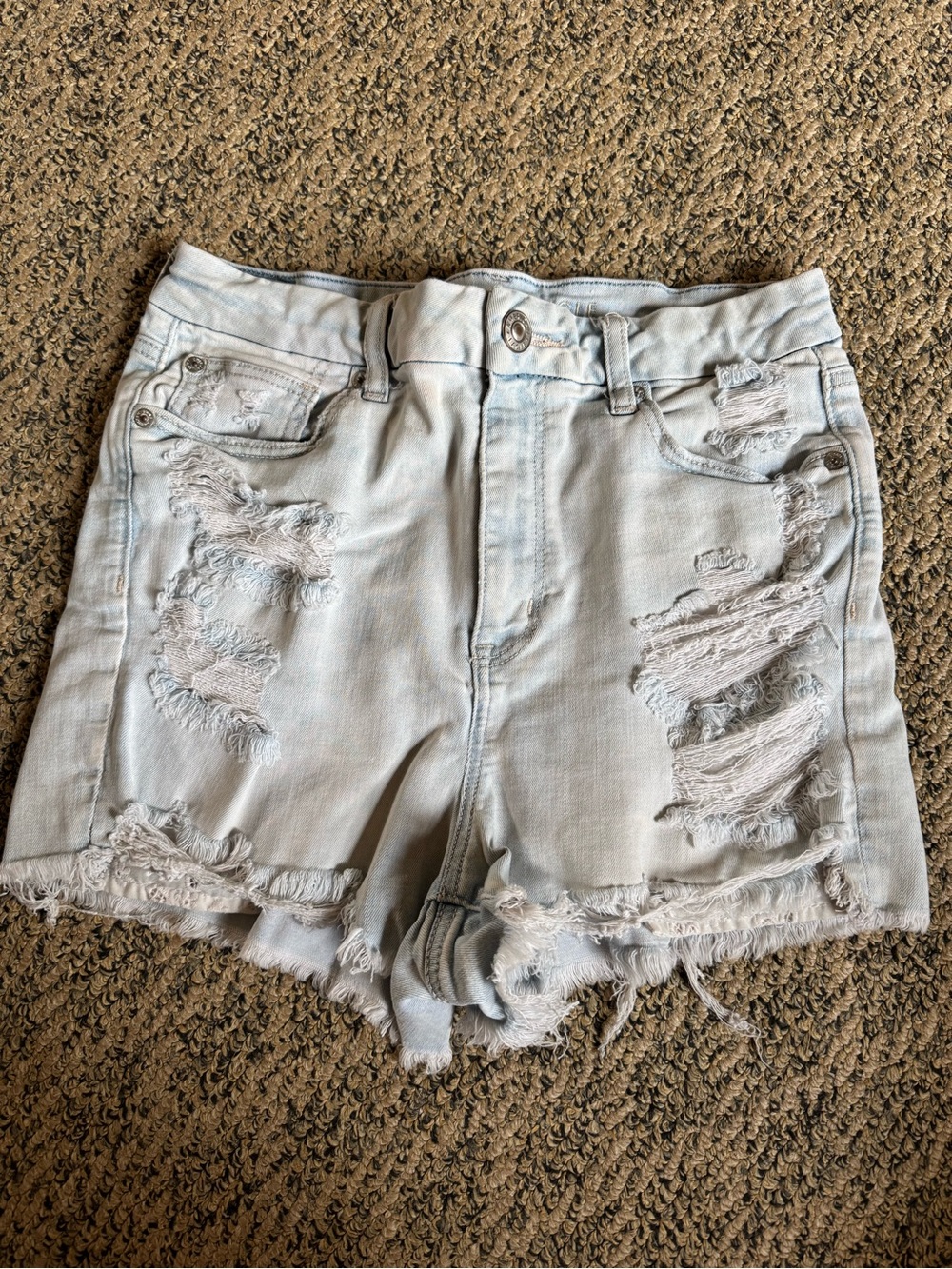 American Eagle Outfitters Curvy Hi-Rise Shortie Shorts